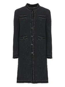 Пальто с украшением из пайеток D.Exterior, черный