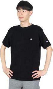 Мужская футболка Champion C3-X359 с коротким рукавом, круглым вырезом, вышивкой и логотипом One Point, черный