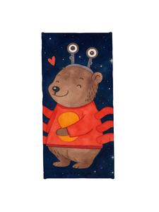 Mr. & Mrs. Panda Полотенце с астрологическим рисунком Рака, выполненное в белом цвете (без слов)