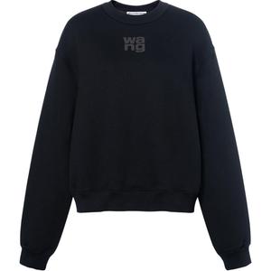 Свитшот с круглым вырезом женский Alexander Wang, черный