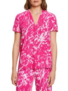 Блуза ESPRIT, цвет pink/weiß