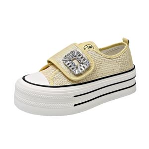 Износостойкие женские скейтерские кеды Low Top Captain illy, желтый