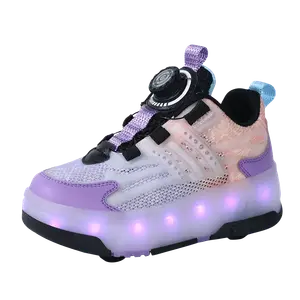 Износостойкие, дышащие, нескользящие, противоударные уличные кроссовки kids' BKG, фиолетовый