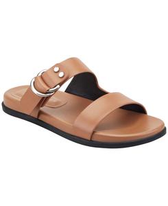 Женские сандалии Gia Double Band Flat Slip-On Marc Fisher LTD, Cognac Leather