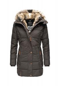 Зимнее пальто любимая куртка MARIKOO, антрацит