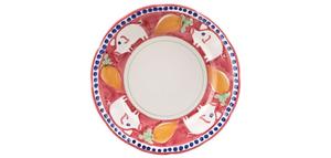 Обеденная тарелка «Кампания» VIETRI, красный