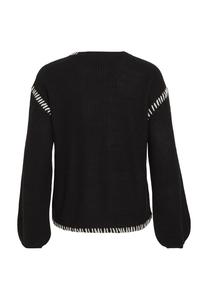 Джемпер VISIGGA STITCH BALLON VILA, черный