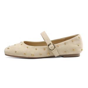 Плоские туфли Мэри Джейн для женщин DAPHNE, бежевый