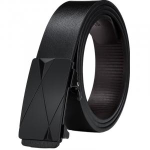 WARRIOR Натуральный кожаный ремень мужской, Trendy Black