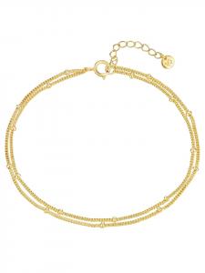 Glanzstücke München Браслет из стерлингового серебра с отделкой из желтого золота