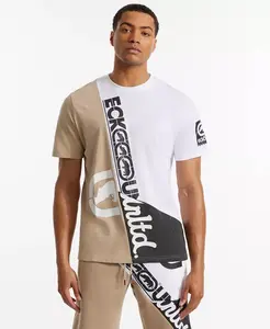 Мужская футболка с коротким рукавом и рисунком Ecko Unltd, загар/бежевый