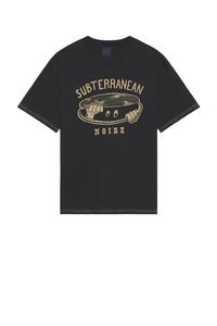 Футболка с надписью koffe sub noise Nudie Jeans, серый