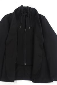 Черная спортивная куртка с капюшоном Leo Luchiano Visconti