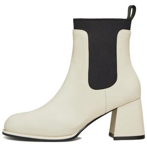 Короткие ботинки челси 6 см женские Teenmix, Beige