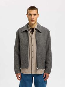 SELECTED Куртка для межсезонья в сером цвете