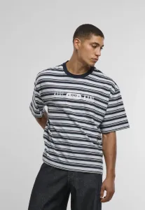 Футболка heritage 89 в полоску с принтом в виде квадратов Karl Kani, Dark Blue Light Blue Off White