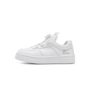 WARRIOR Скользостойкие низкие детские скейтбординг кроссовки white kids'