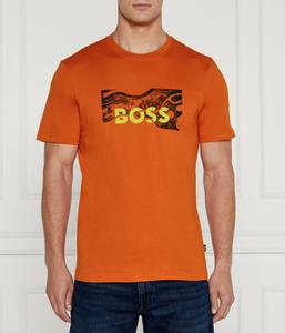 Футболка BOSS ORANGE Te_Building Regular Fit, оранжевый