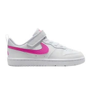 Кроссовки Court Borough Low Recraft PS, цвет White Laser Fuchsia