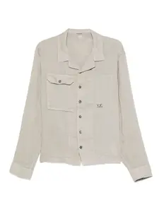 Рубашка-куртка с логотипом C.P. Company, серый