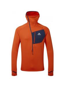 MOUNTAIN EQUIPMENT Толстовка с капюшоном ECLIPSE HOODED ZIP T, размер M, темно-оранжевая