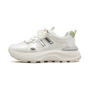 Humanism 1986 Женские легкие низкие кэжуал кроссовки бежево-серебристые, цвет Beige Silver