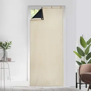 Теплоизоляционная штора для дверей, изоляционная защитная панель, затемняющая штора, подходит для животных, водонепроницаемая, ветрозащитная, полноразмерная, шумоподавление BTTO
