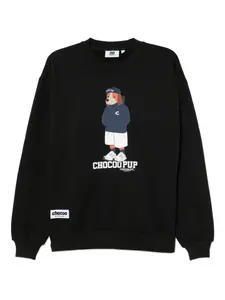 Толстовка с графичным узором Chocoolate, черный