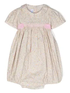 Ромпер со складками и цветочным принтом Siola, желтый