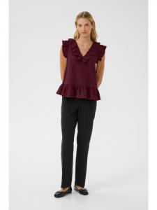 PART TWO Блузка без рукавов TrojaPW прямого кроя, цвет Tawny Port