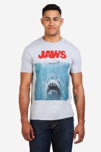 Футболка мужская Jaws Movie Poster, серый