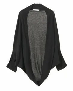 Кардиган из плотной трикотажной ткани с рисунком «летающая белка», выполненный в технике кручения Plain People, цвет Black