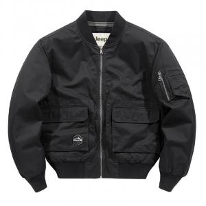 Куртка Unisex Baseball Collar Moderate Pilot Jeep, черный