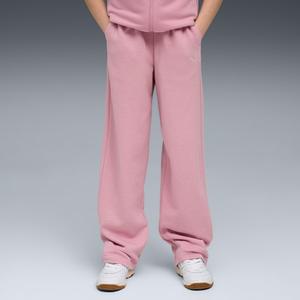 Широкие спортивные штаны для больших детей Puma Wardrobe Essentials, розовый