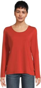 Футболка L.L.Bean Soft Stretch Supima Tee Scoop Neck Long Sleeve, цвет Cayenne