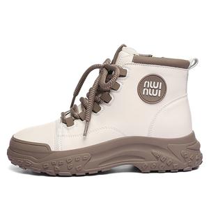 Martin Boot женские Golden Silk Rabbit, белый/коричневый