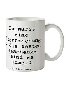 Кружка-сюрприз Усыновленный ребенок с надписью на белом фоне Mr. & Mrs. Panda