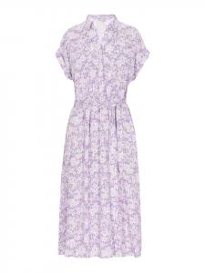 Usha Женское платье фиолетового и белого цвета