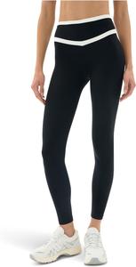 Брюки Splits59 Mason High-Waist Rigor Full Length, черный/белый