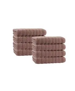 Набор банных полотенец Depera Home из турецкого хлопка 8 шт, бежевый