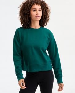 Женская толстовка с круглым вырезом и разрезами по низу, эксклюзивно для Macy's ID Ideology, Dark Forest