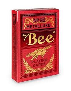 Карты Bee Metalluxe красные ВЕЛОСИПЕДЫ Bicycle