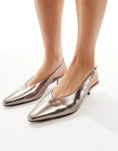 Оловянные туфли на каблуке с открытой пяткой Schuh Soraya