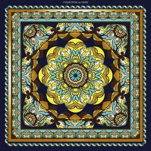 Декоративная подушка Орнамент, наволочка без наполнителя, 1 штука Queence, Bunt + bedruckt