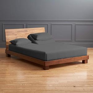 Комплект простыня и наволочки 1000 Aborn, темно-серый