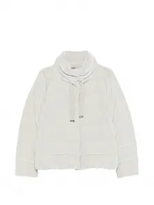 Пуховик с воротником-стойкой Herno, бежевый