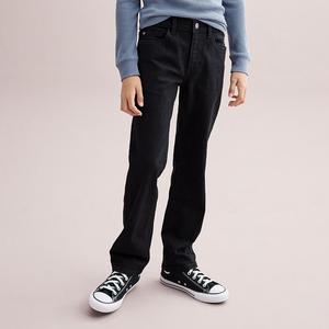 Джинсы прямого кроя Flexwear Sonoma Goods For Life для мальчиков 8–20 лет обычных и хаски размеров, черный