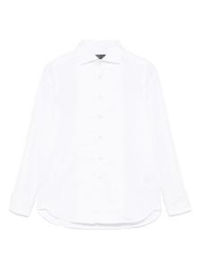 Ralph Lauren Kids рубашка с защипами, белый