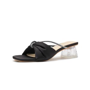 TATAYA Женские шлепанцы на резиновой подошве с устойчивостью к истиранию черные, цвет Black