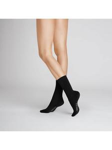 Носки Relax Cotton с манжетой, не сдавливающей мышцы, черного цвета Hudson